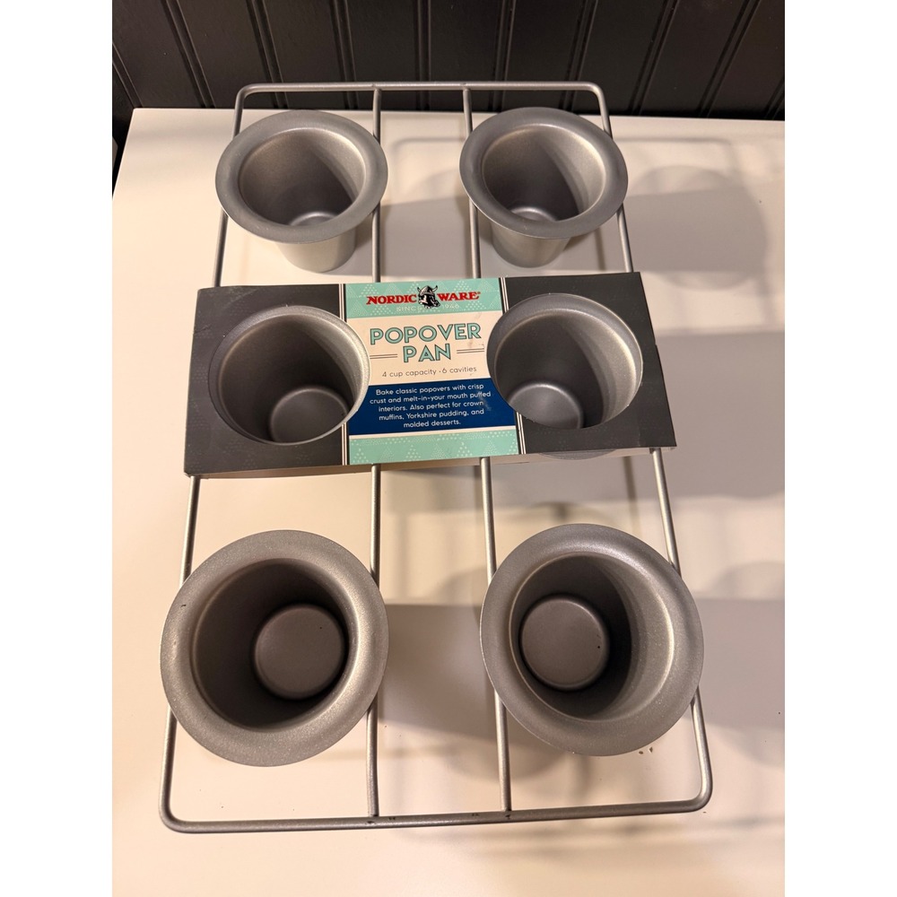 Nordic Ware Popover Pan 6 cavities new